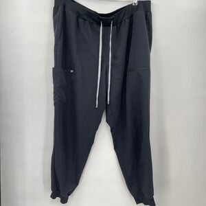 Fabletics Black Jogger Pants Cargo Pockets Drawstring‎ Waist Athleisure Size 2X